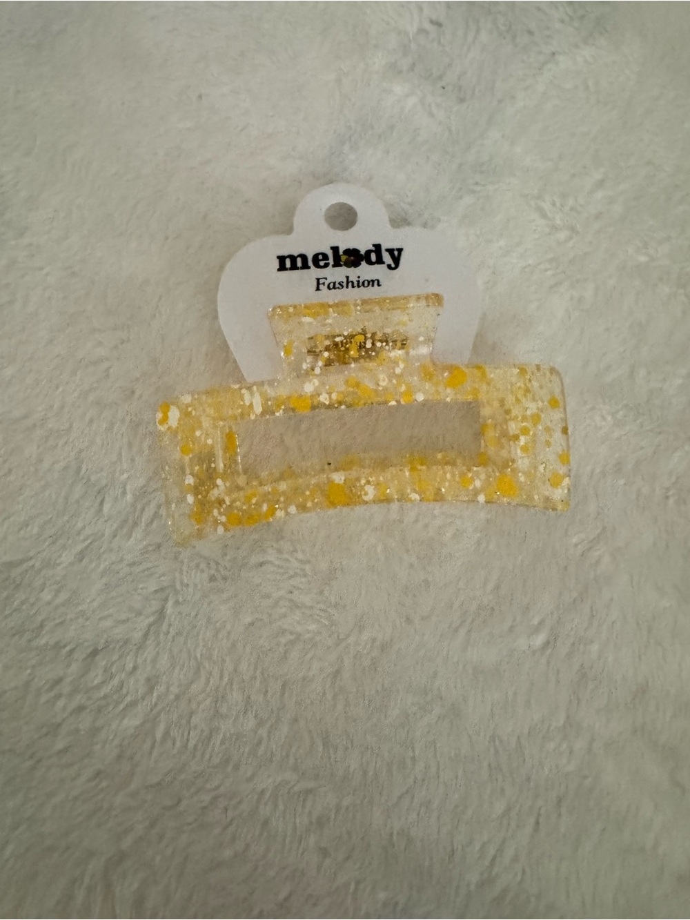 Glitter Rectangular Hair Clips - Assorted Colors - Picture 6 of 6